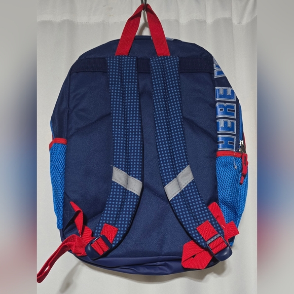 Super Mario 17” Backpack With Laptop Sleeve Book Bag Nintendo New Zippered - Picture 2 of 7